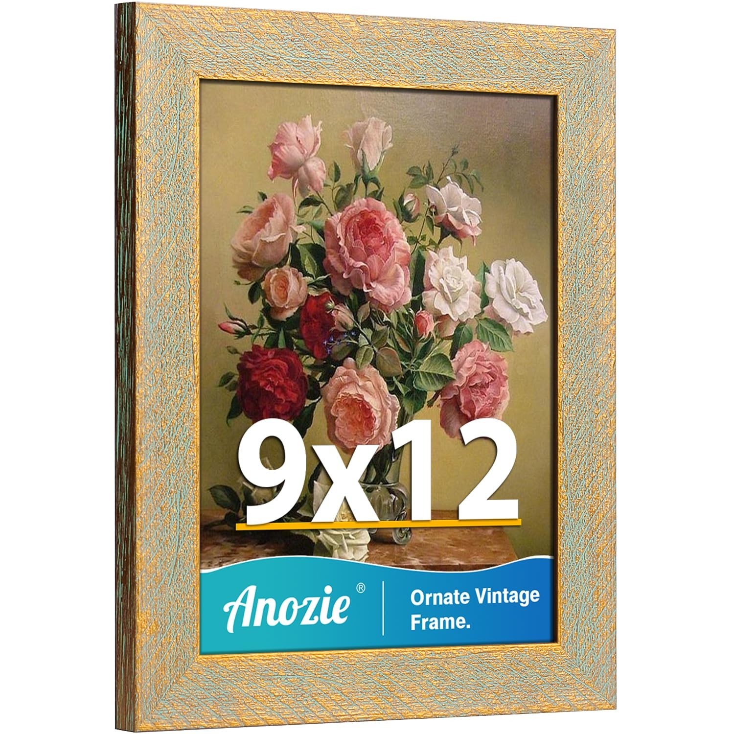 9x12 Frame, Vintage 9x12 Picture Frame Plexiglass for Wall Display, Rustic 12...