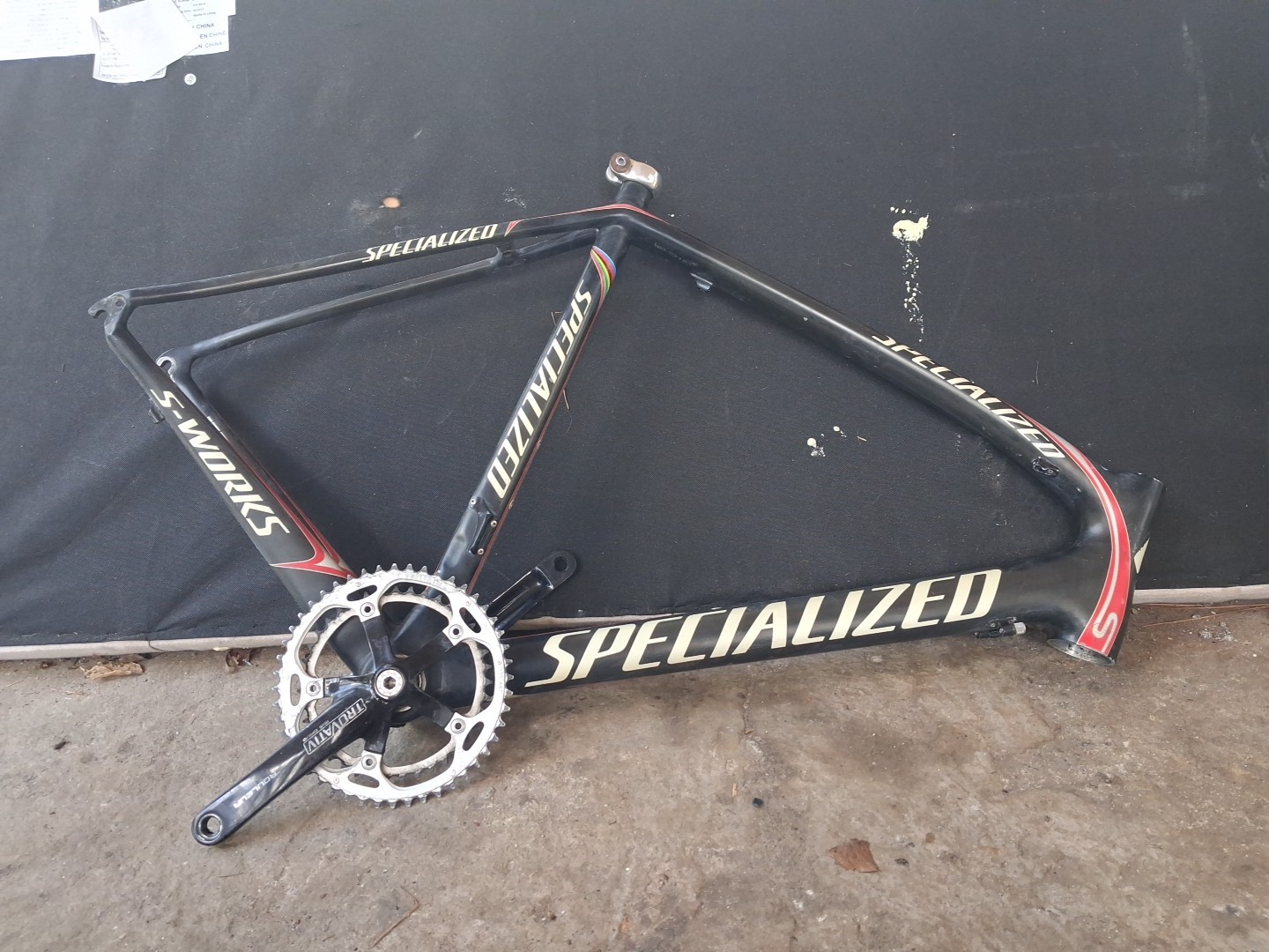 2009 Specialized S-Works Tarmac SL-2 Bike Carbonfiber Truvativ Crank 54cm