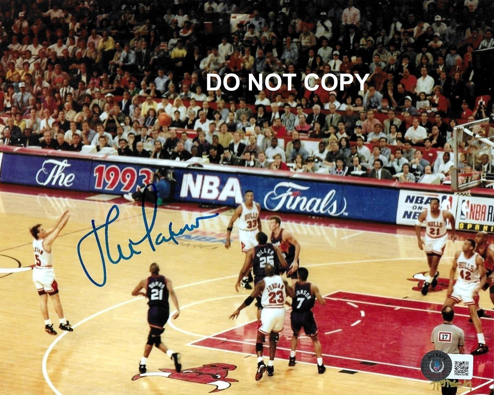 John Paxson CHICAGO BULLS Signed Autographed REPRINT 8x10 Photo RP