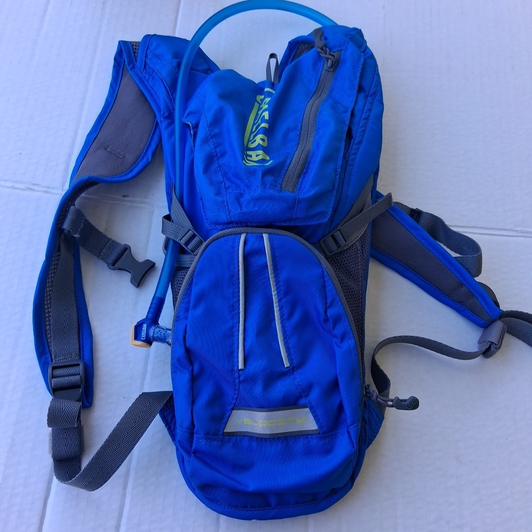 CamelBak Velocity Hydration Pack Blue Hiking Backpack with Reservoir