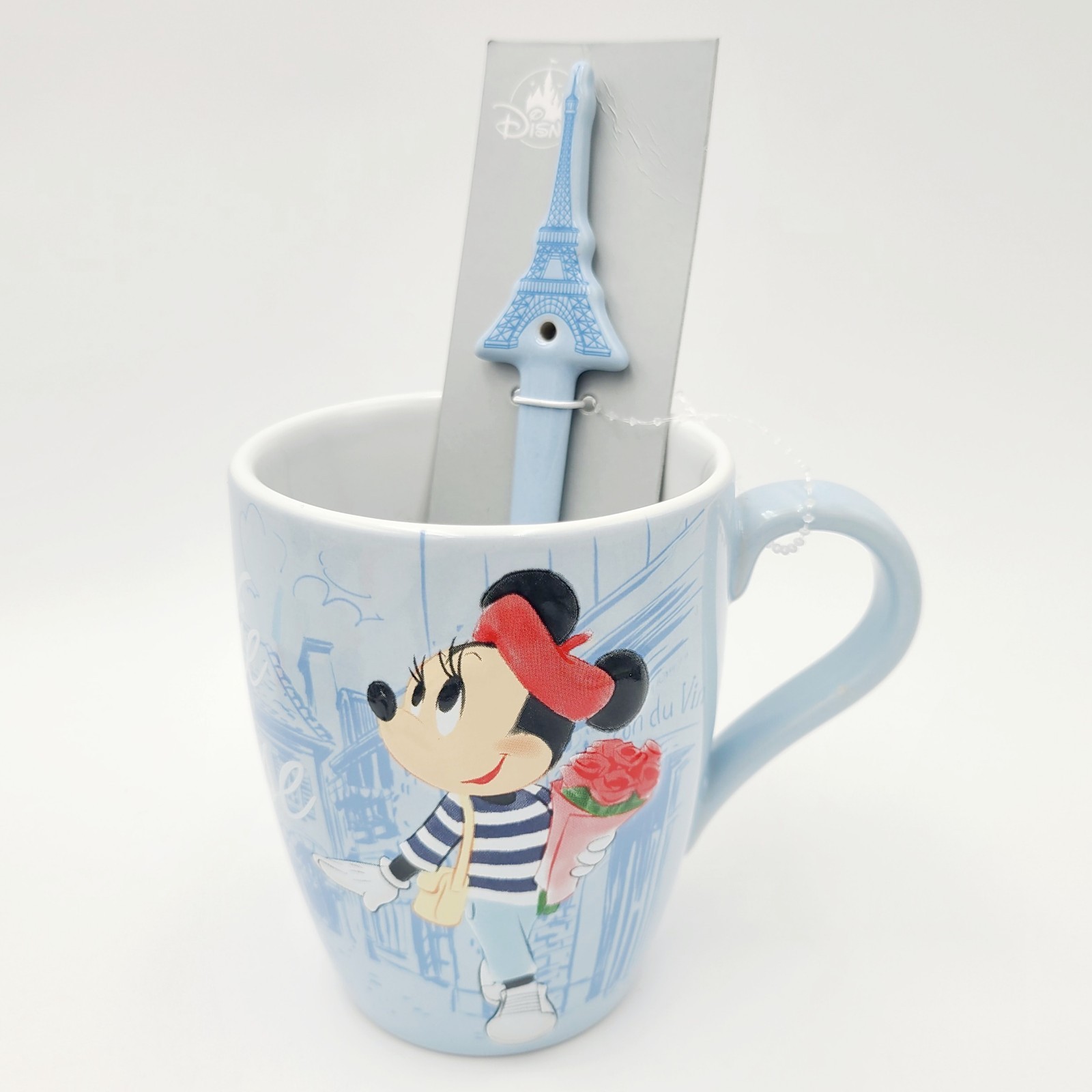 NEW Walt Disney World Parks EPCOT France French Minnie Mouse Paris Mug & Spoon