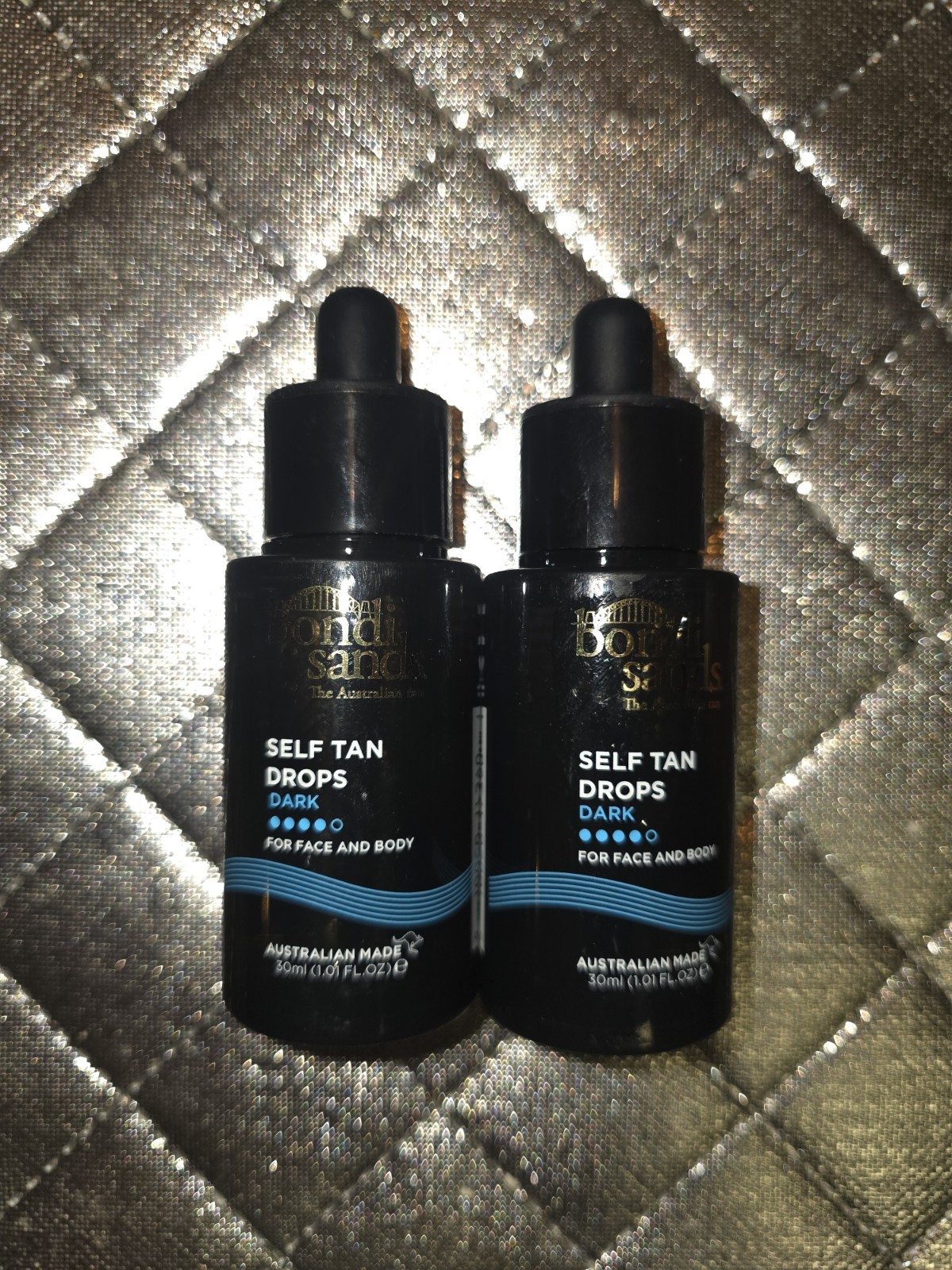 Bondi Sands Self Tan Drops Dark 1.01 Fl Oz Face and Body Lot Of 2