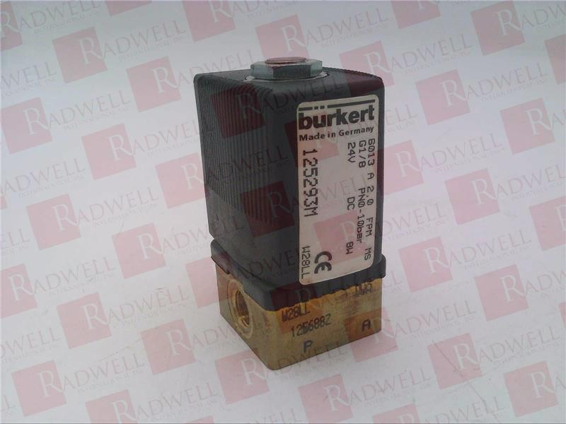 BURKERT 6013-A-2.0-FPM-MS / 6013A20FPMMS (USED)