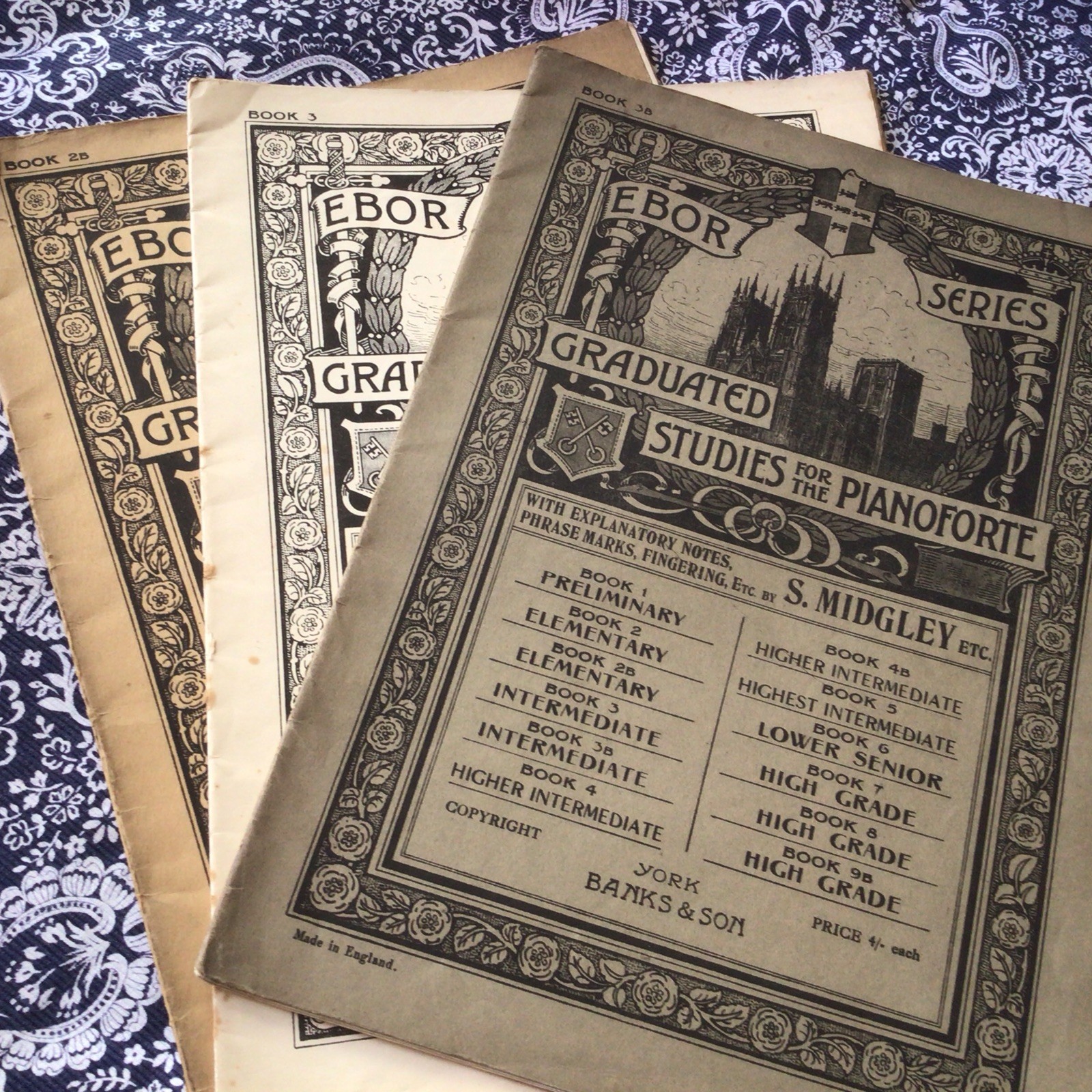 Ebor Series, Graduated Studies For The Pianoforte, Books 2B, 3, 3B