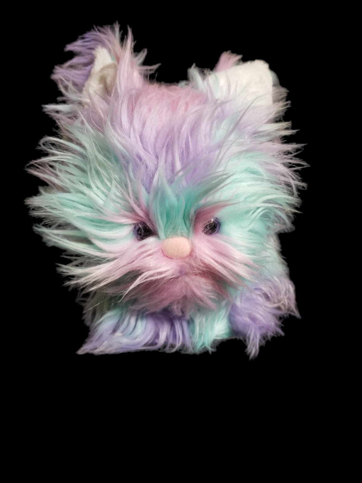 Build a Bear Workshop Fuzzy Bunny Angora rabbit stuffed plush Pastel colors