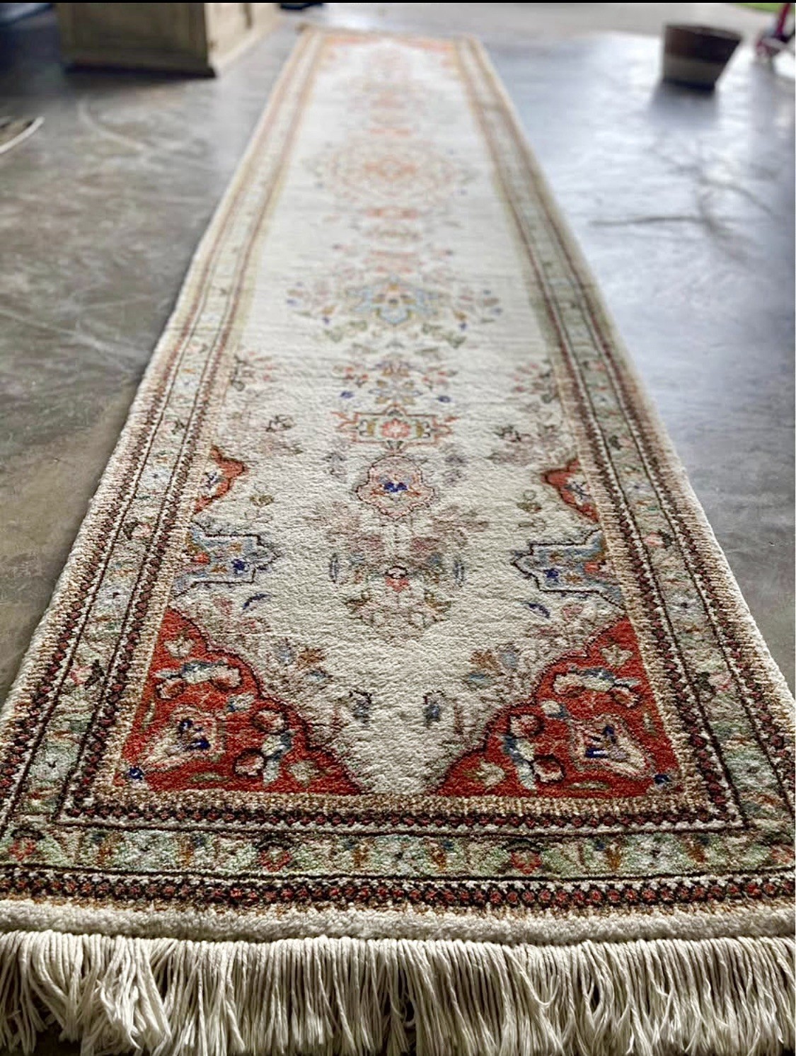 Perisian Rug Runner Handmade Wool Rug Vintage Rug