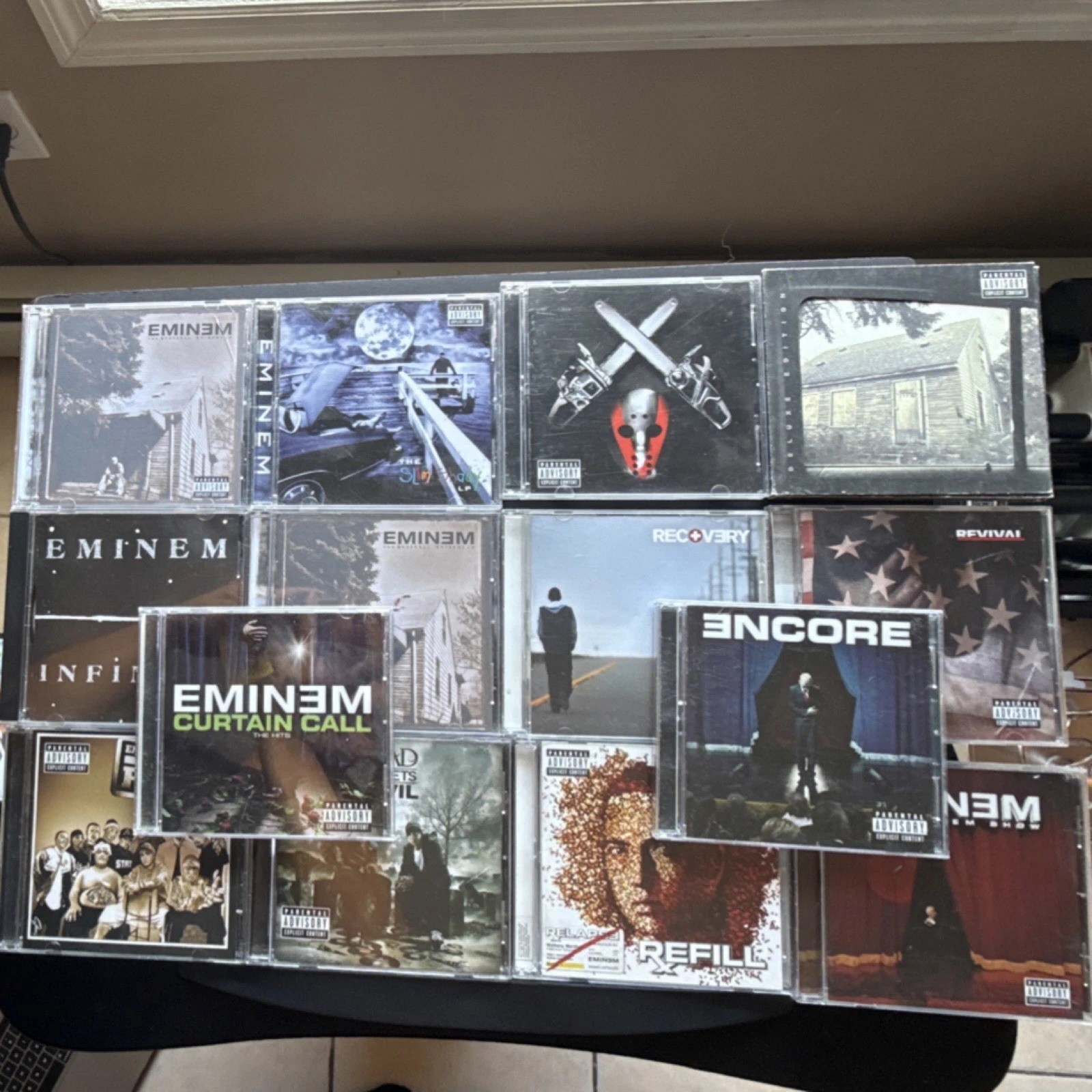 Eminem CD LOT OF 14 Slim Shady LP, Marshall Mathers LP, Greatest Hit hip hop rap