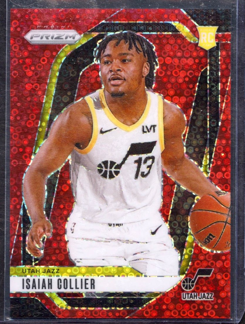 2024-25 Panini Prizm - Isaiah Collier #227 Red Fast Break Prizm /100 RC (1239)