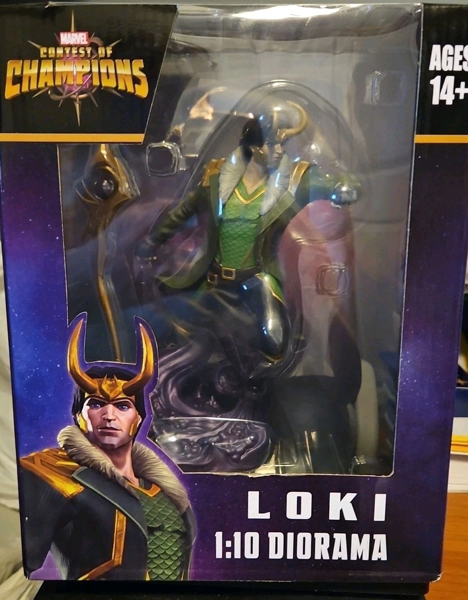 Marvel-Gamer Verse-Loki-Contest Of Champions-1:10 Diorama Figure Statue-NEW/BOX!