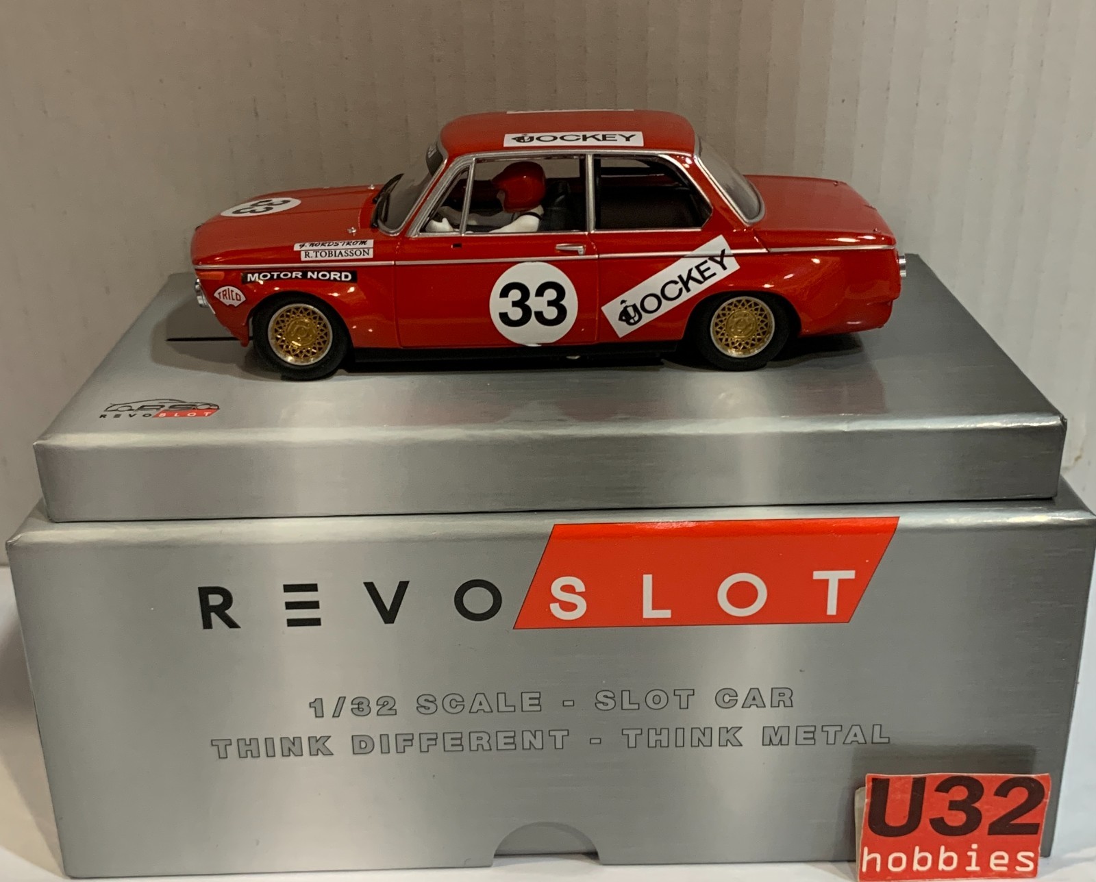 Slot Car revoslot RS-0296 BMW 1600 Ti #33 Team Jockey 6H Nürburgring 1972