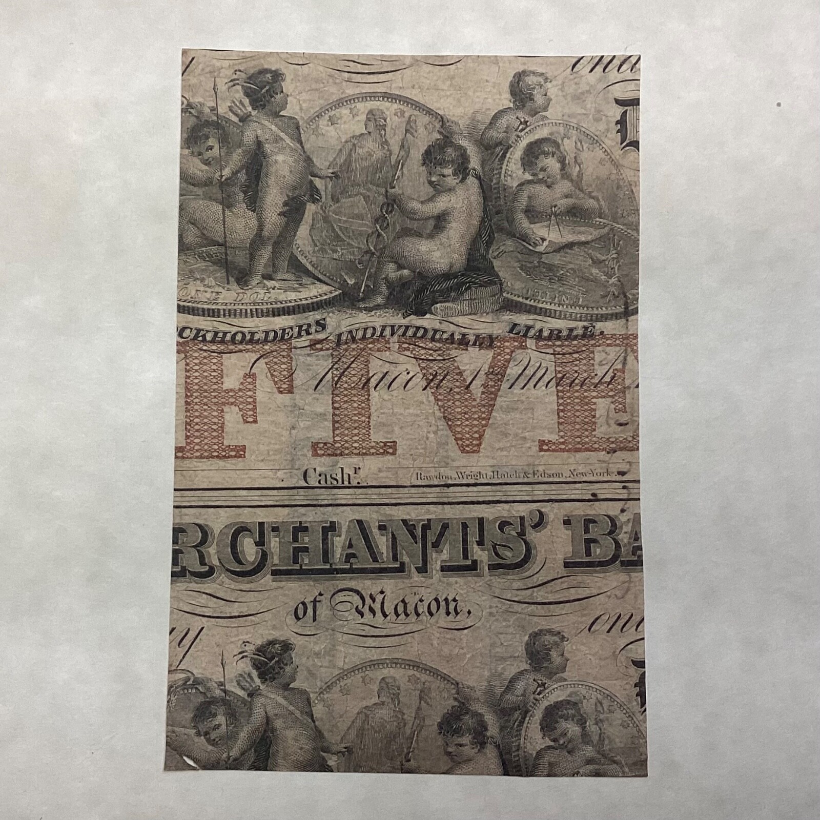 ~1862 Mechanics Bank Augusta, Georgia 25 Cents Civil War Fractional Currency