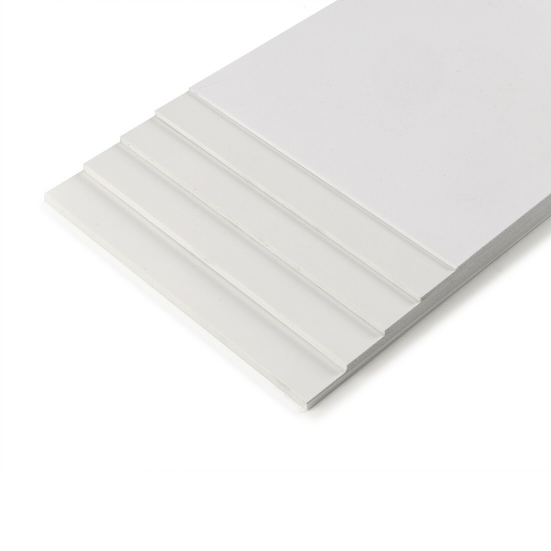 Amati B3605/03 White PVC Foam Sheet 194x320mm - 4mm Modeling