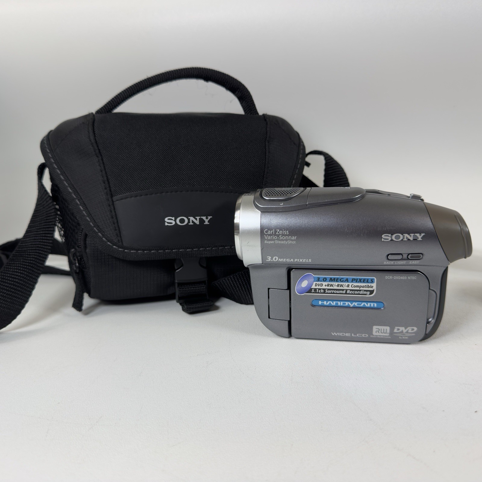 Sony DCR-DVD403 NTSC 3MP DVD Handycam Camcorder w/120x Zoom Tested Works