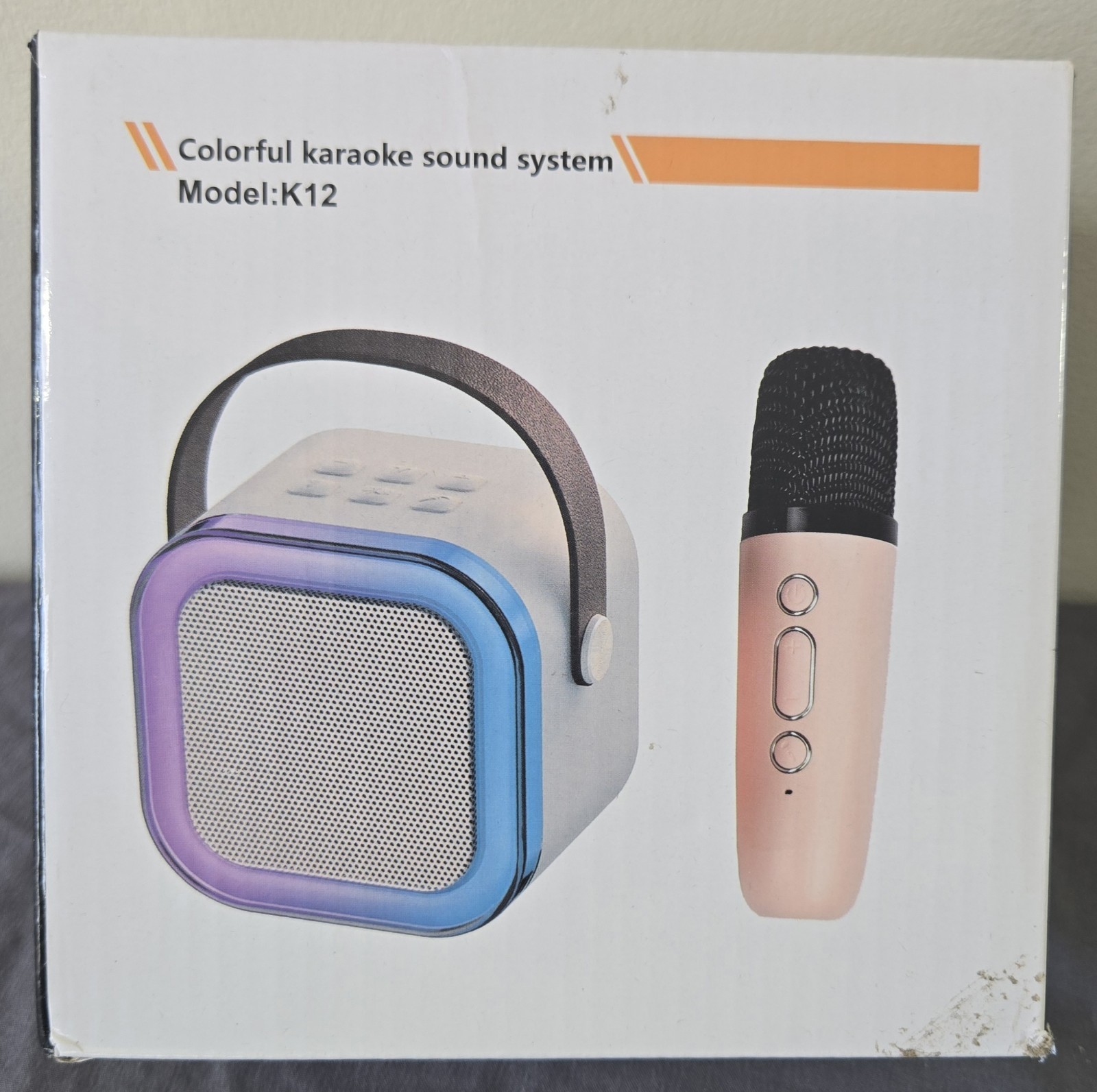 Karaoke Machine with 2 Mics | Wireless Speaker & LED Light Effects