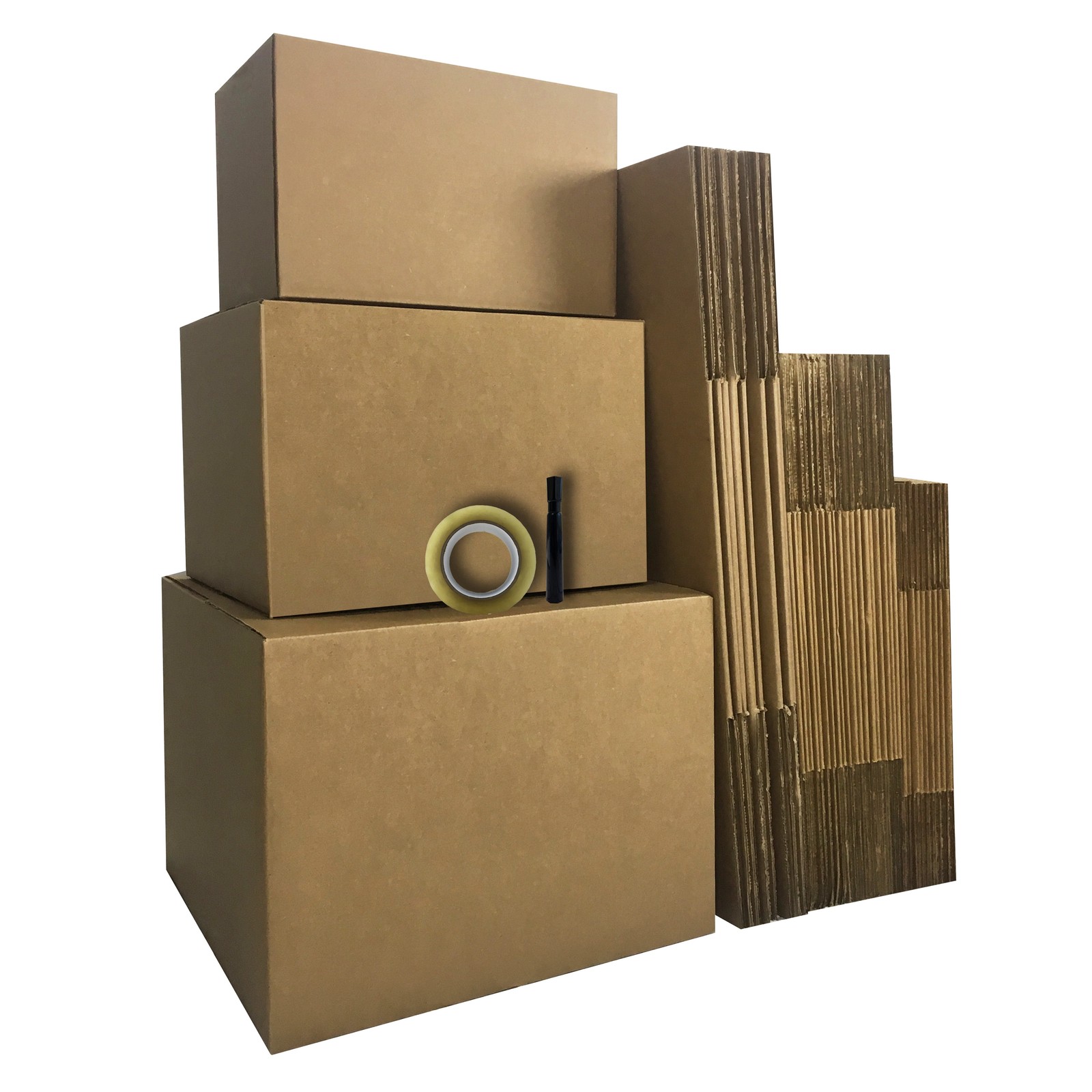 Moving Boxes Value Economy Kit 2 with 30 Boxes and Supplies