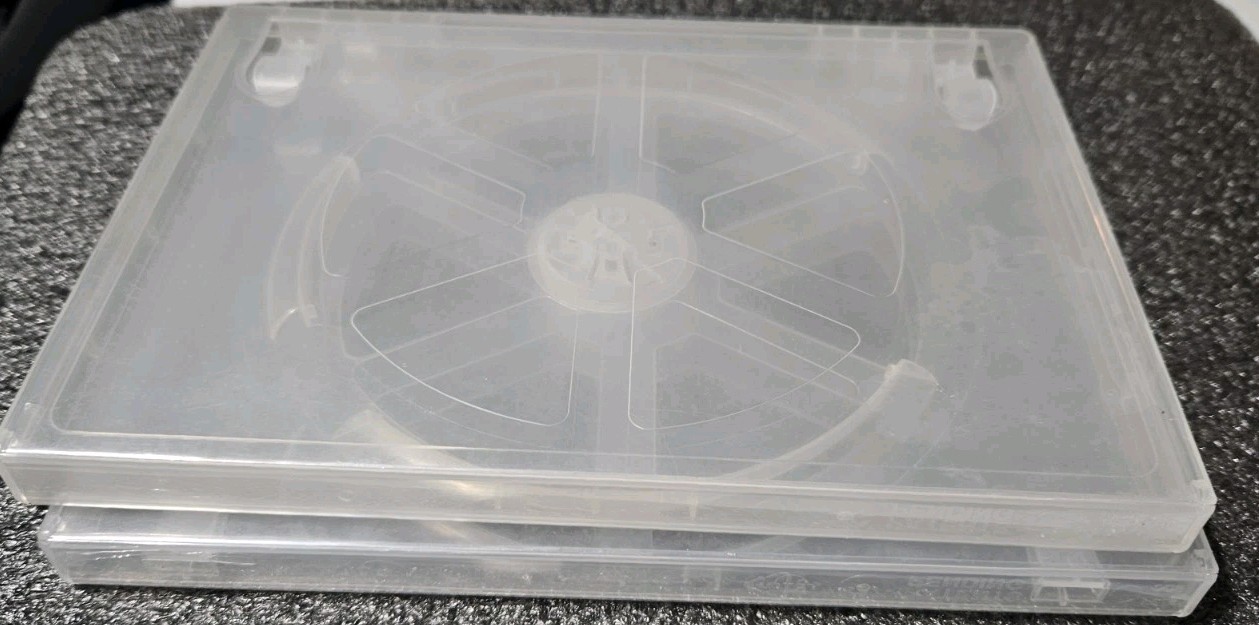 2-Count Empty dvd clear single replacement Cases Lot