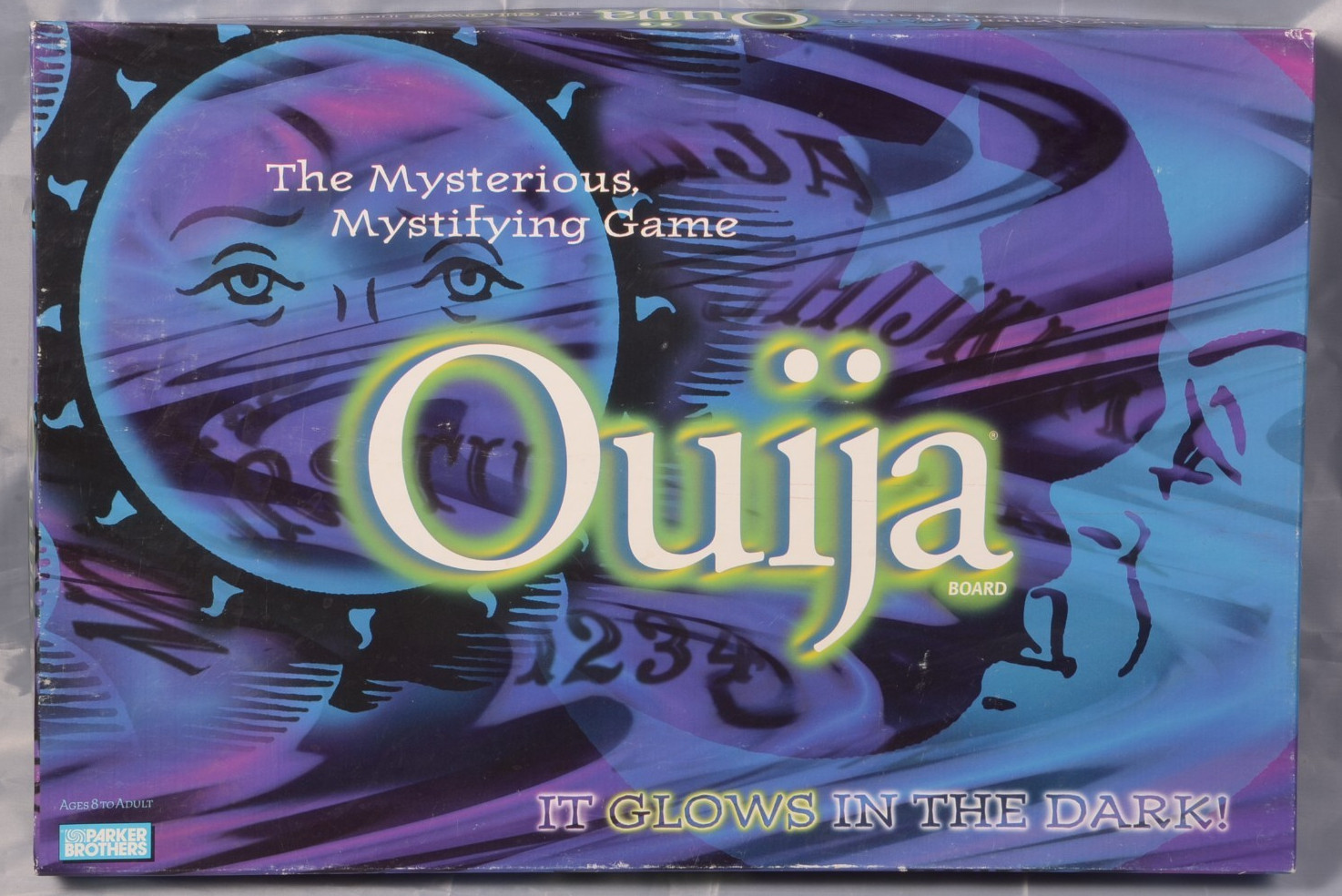 Parker Brothers Ouija Board Game Glow in the Dark Mystifying USA Vintage 1998