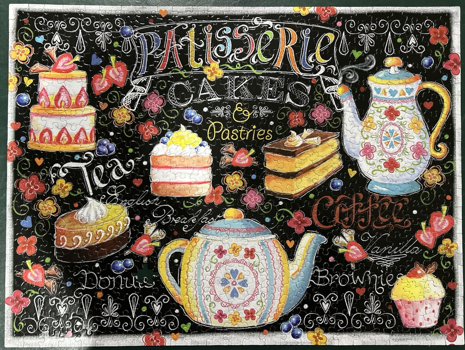 Lets Chalk Patisserie Jigsaw Puzzle 550 Pieces Ceaco 2014 23093 Complete