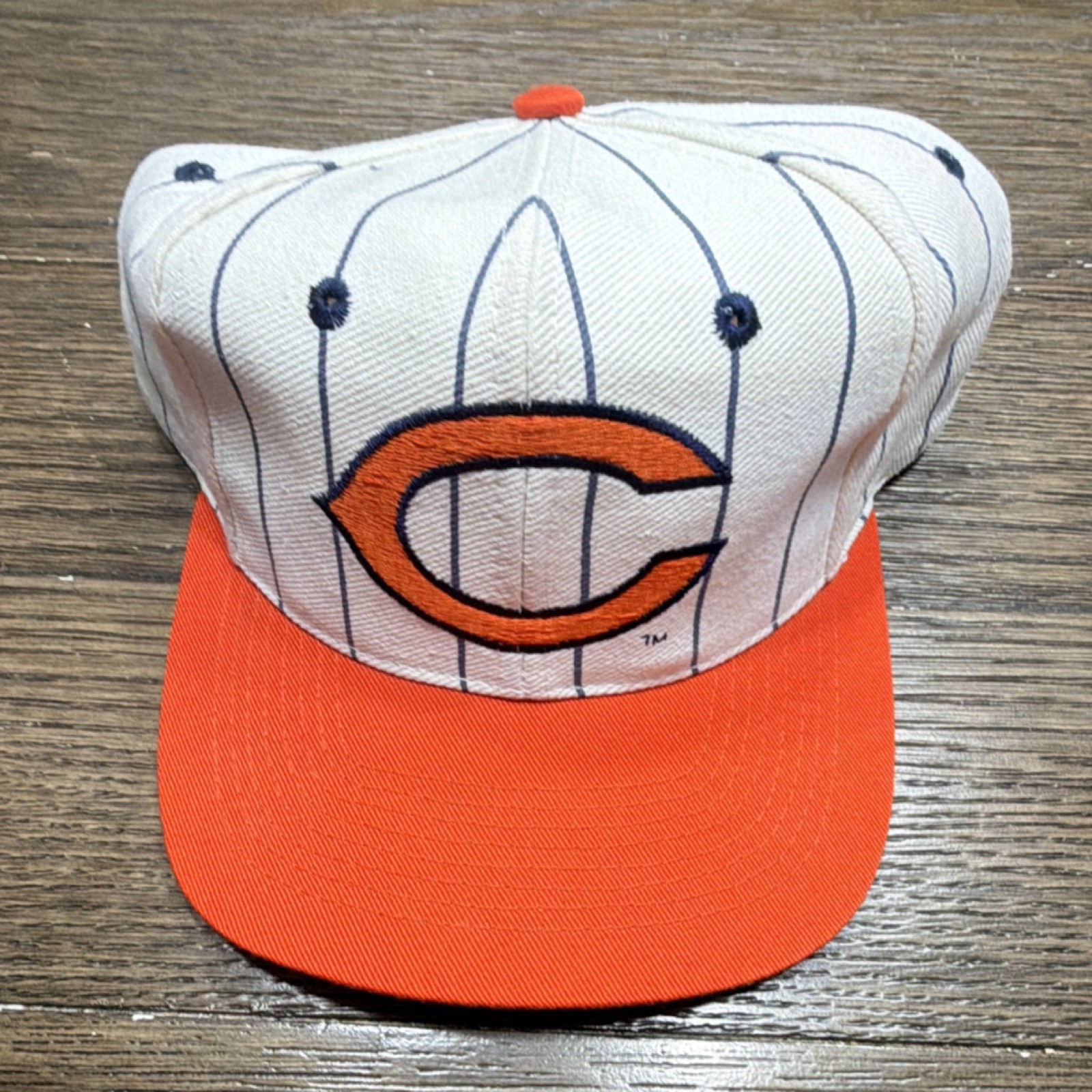 Team NFL Chicago Bears NFL One Size Hat White Orange Football Cap