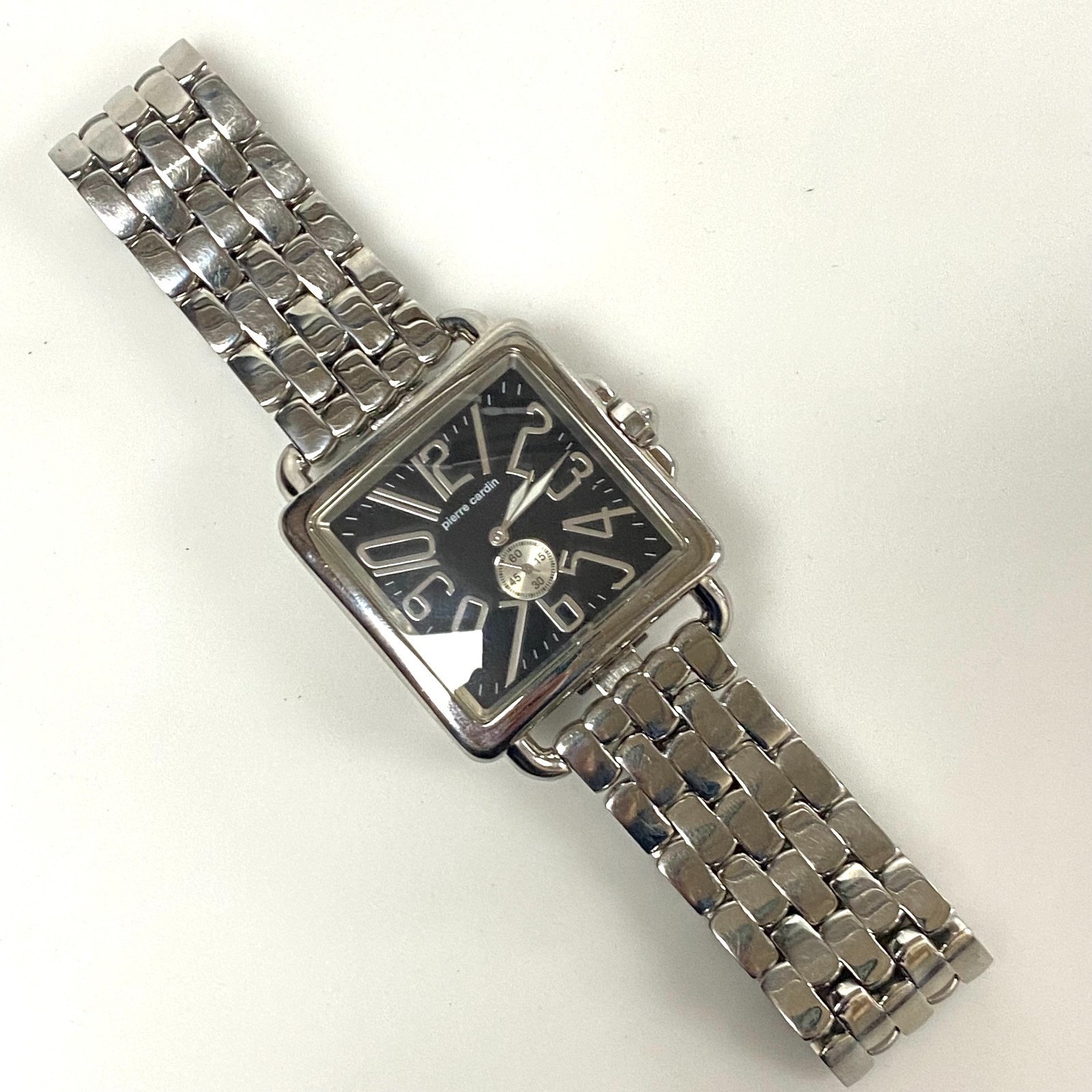 v785 Vintage Pierre Cardin 68801 Stainless Steel Swiss Made Quartz Wrist Watch