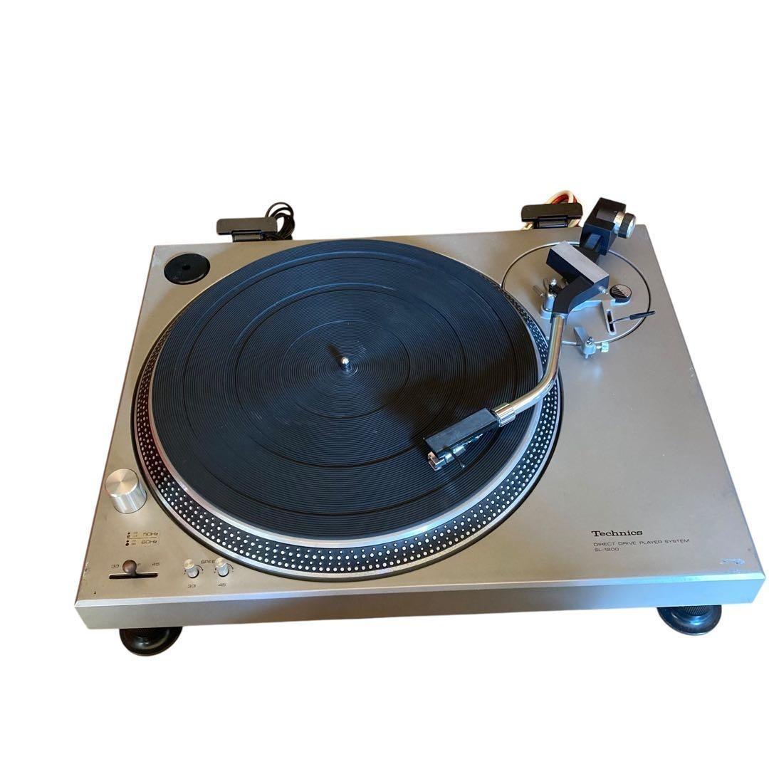 VINTAGE Technics SL-1200 Direct Drive Turntable Tested w Cartridge Japan
