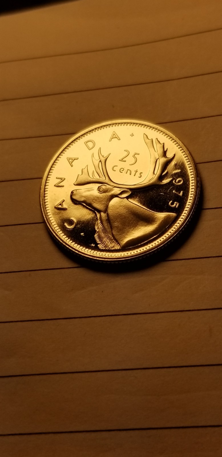 1975 Canada 25 Cents Coin Mint Grade Beauty Idab1.