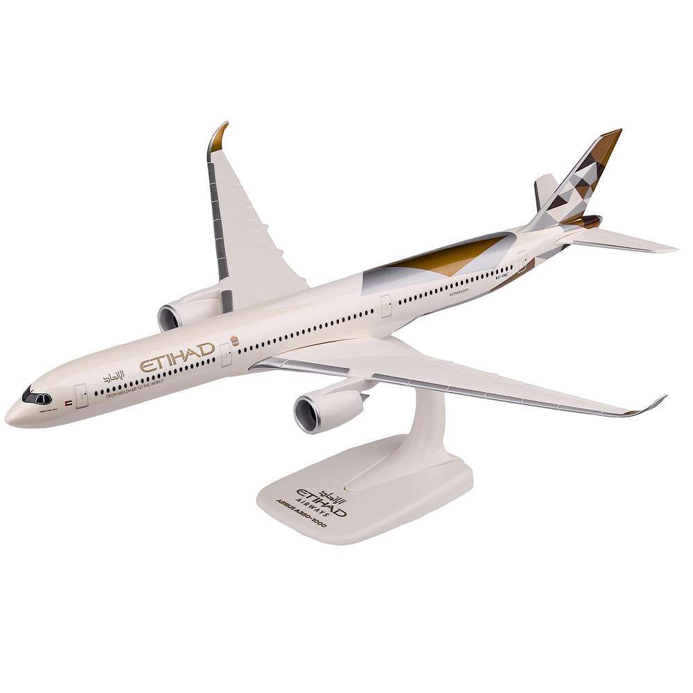 PPC Etihad Airways Airbus A350-1000 A6-XWC Desk Display 1/200 Model AV Airplane