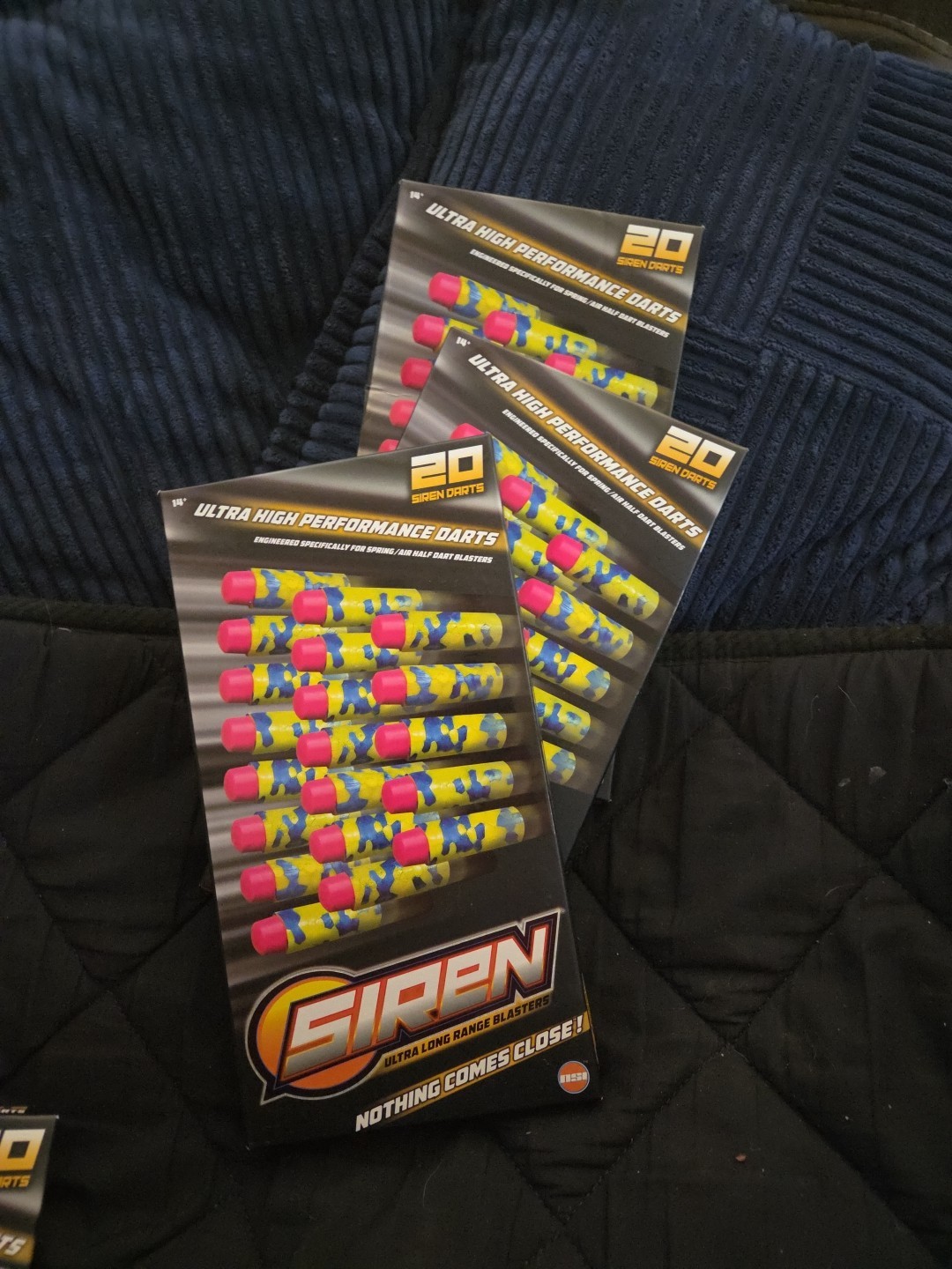 Siren High Performance Foam Soft Tip Darts Set of 3 20 Dart Packs New Sealed