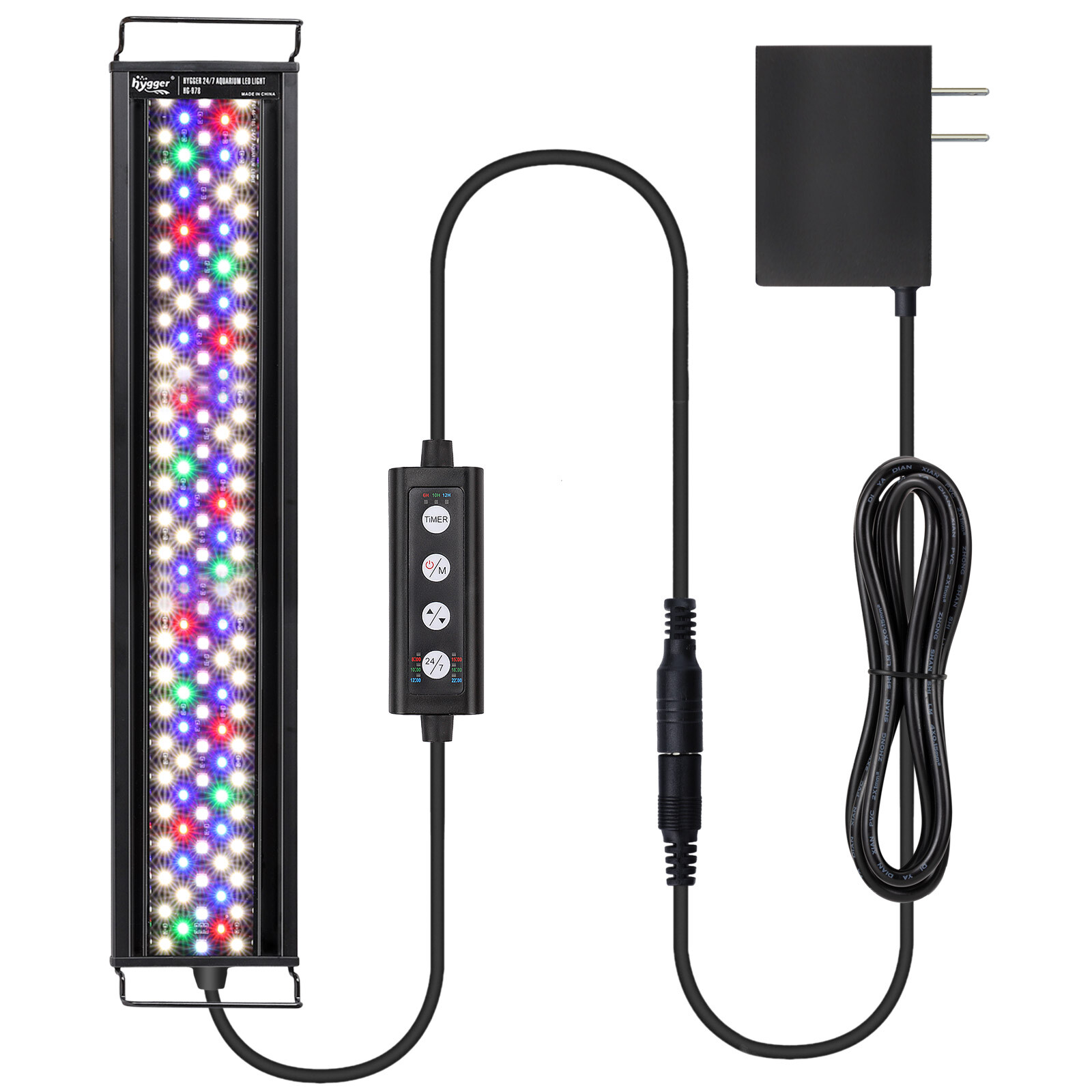 hygger Full Spectrum Aquarium Light 24/7 Mode Freshwater Planted Tank 12-54"