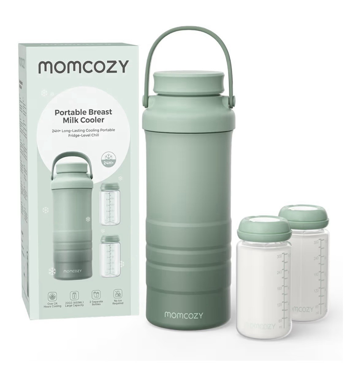Momcozy Portable Breast Milk Cooler - Green