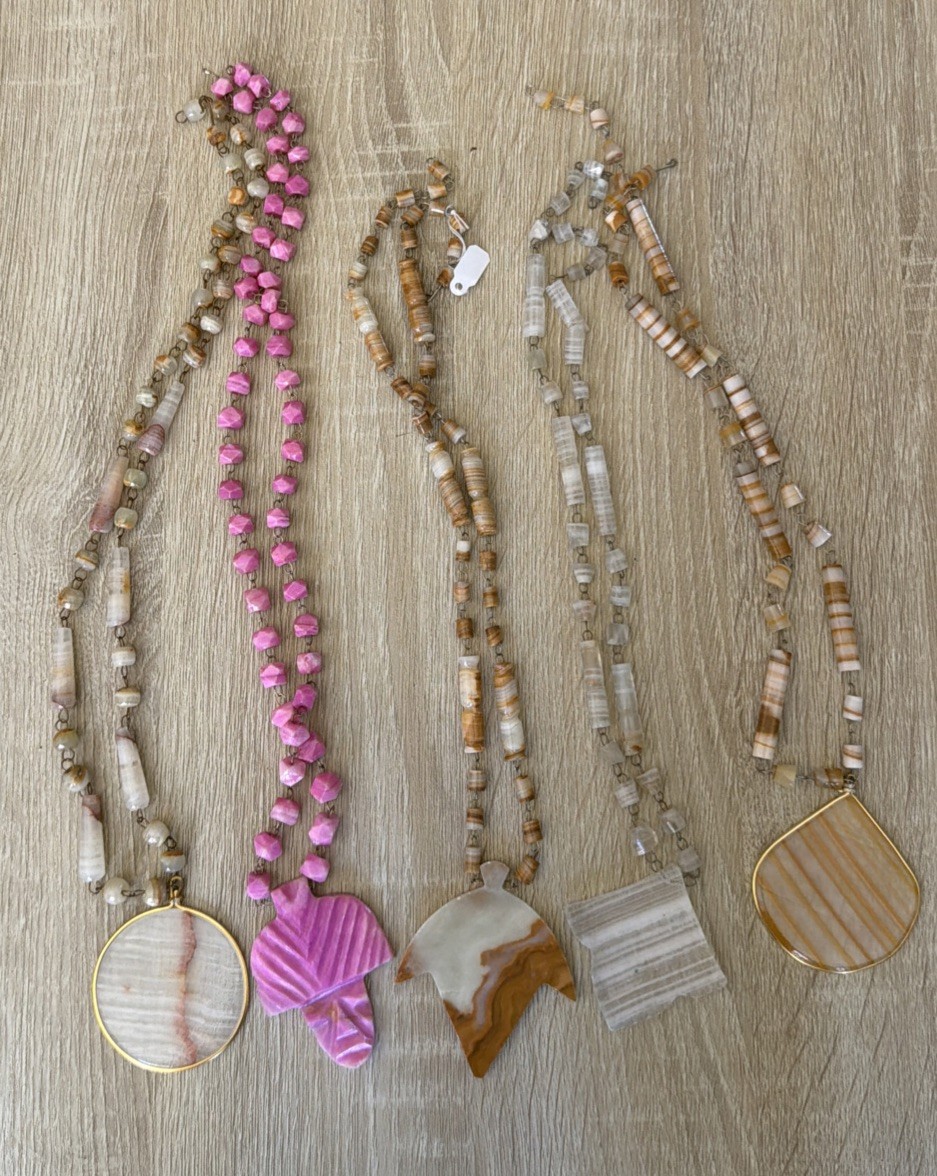 5 Handmade Stone Necklaces