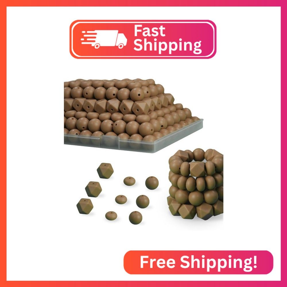 150pcs Camel Silicone Beads - 15mm, Three Shapes for Keychains, Bracelets & Pens