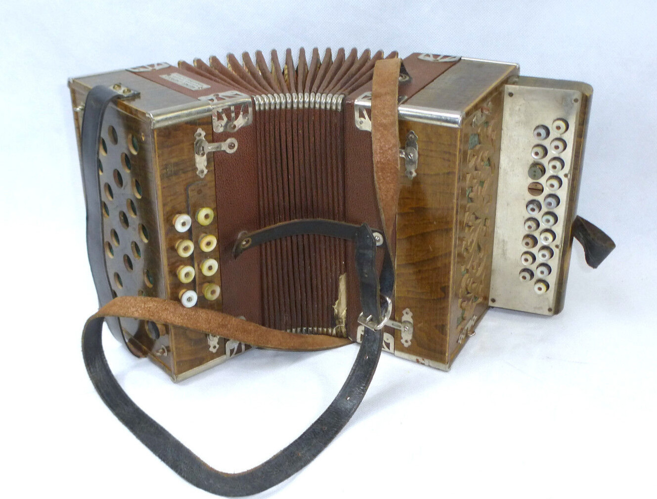 Accordion in Case Meinel & Herold Musical Instrument Factory Klingenthal