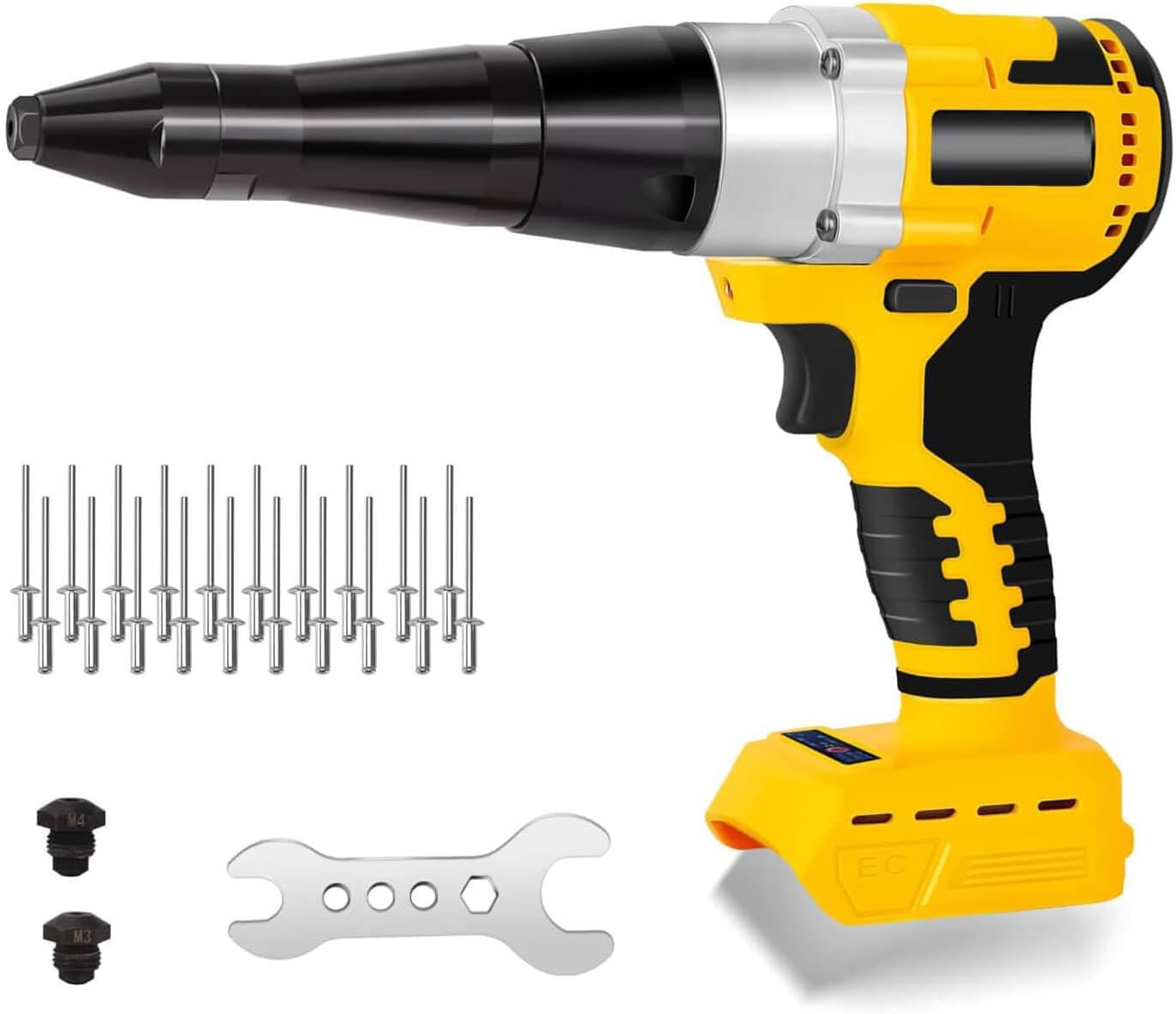 Cordless Rivet Gun Electric Compatible with Dewalt 20V Max Battery, (No Battery)