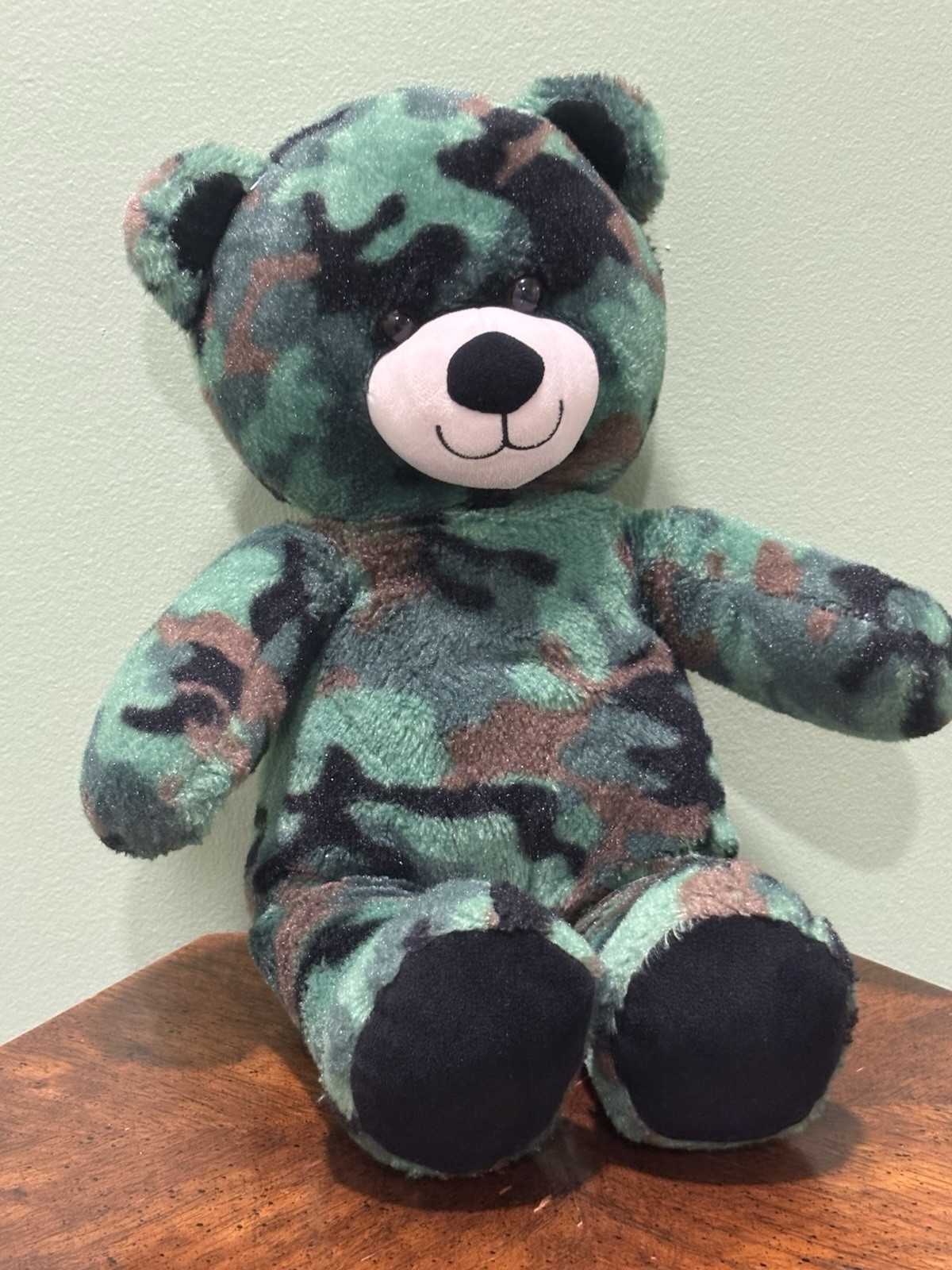 2017 Build A Bear Workshop Camo Plush Teddy Bear Stuffed Animal