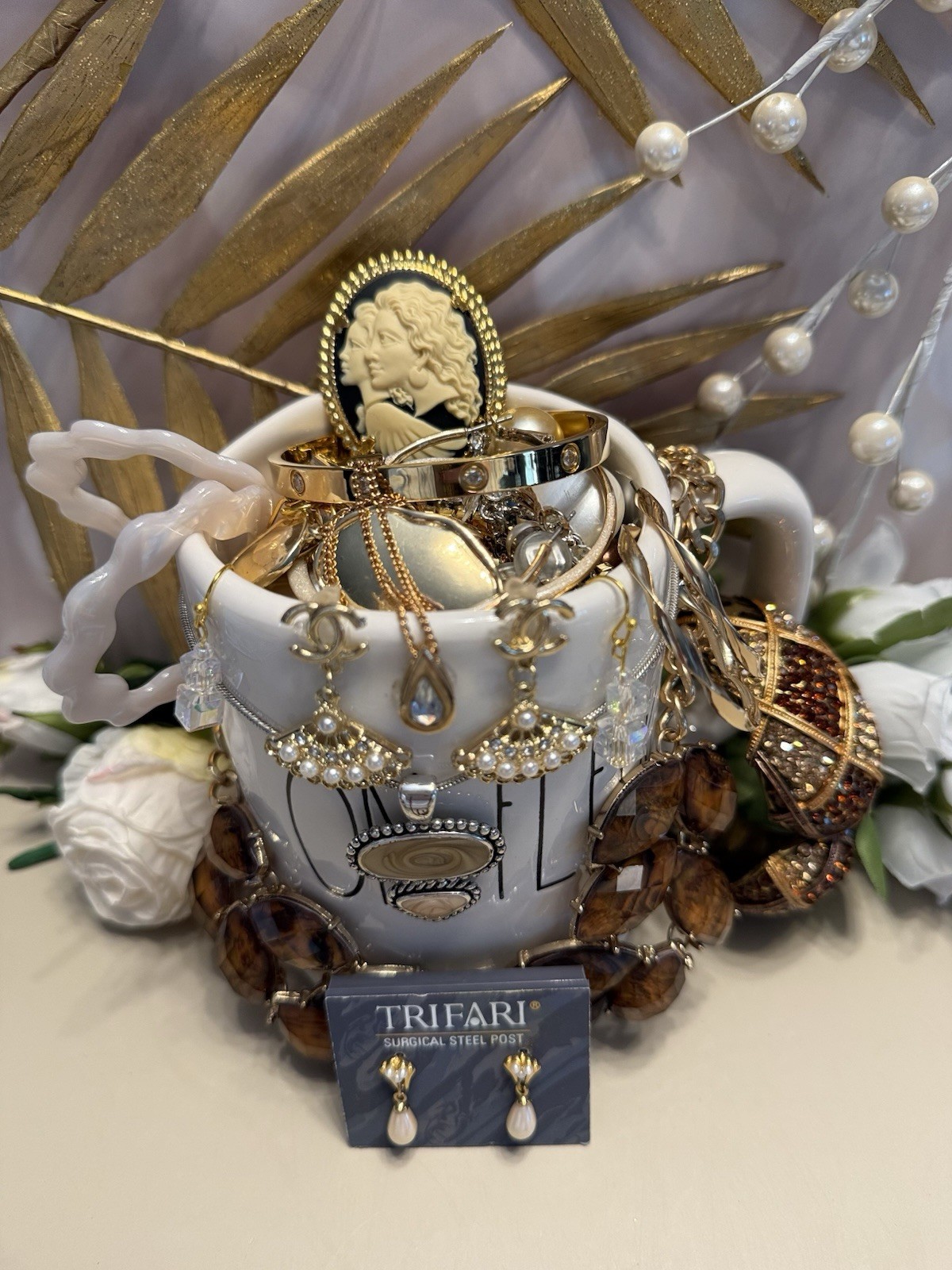 vintage mystery jewelry Jar