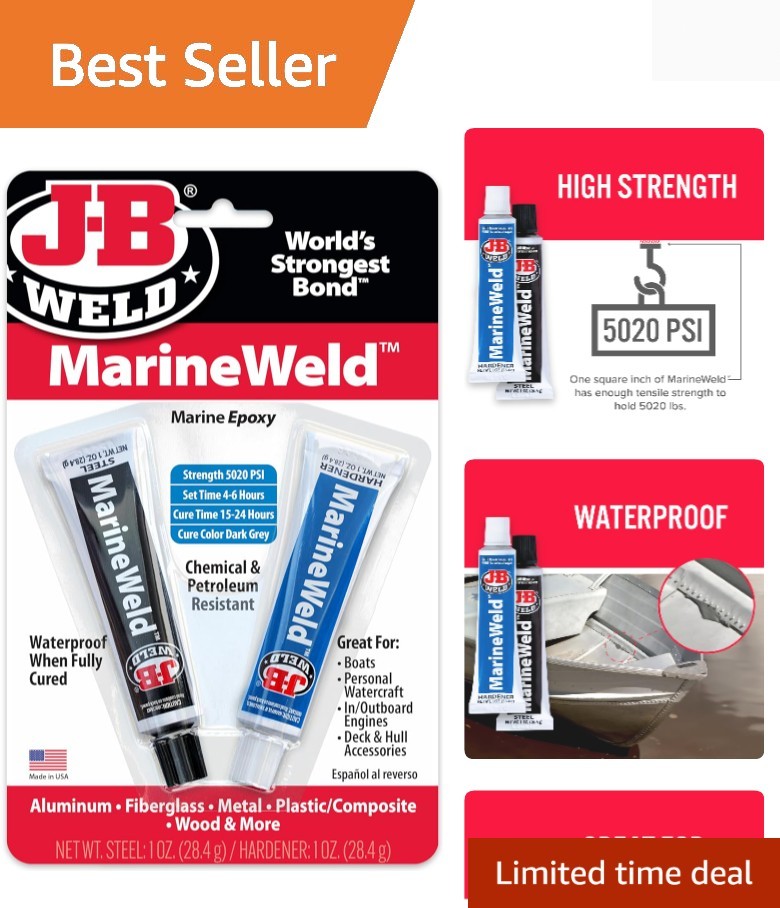 2 oz. MarineWeld Epoxy Resin - 5020 PSI for Marine Repairs & DIY Projects