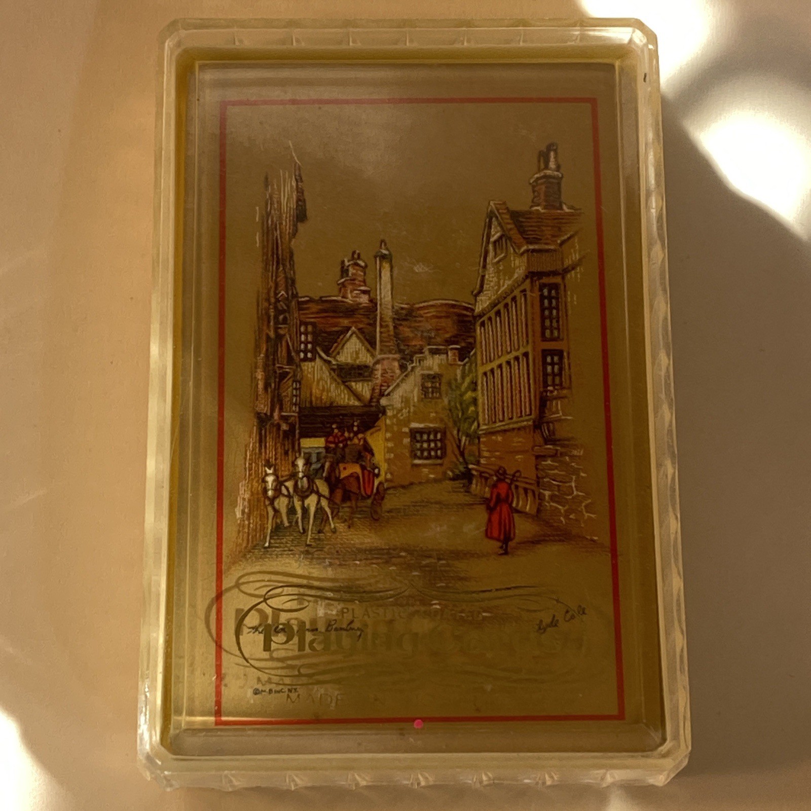 Vintage THE GLOBE INN BANBURG by Clyde Cole Playing Cards Sealed In Case