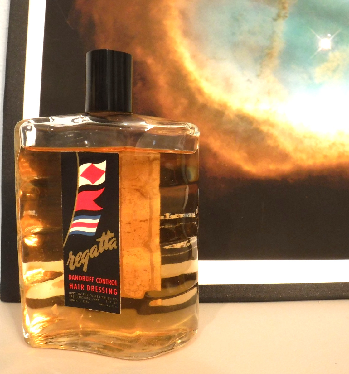 Regatta Fuller Brush RARE Barbershop Hair Dressing 90% Full Dandruff Control VTG