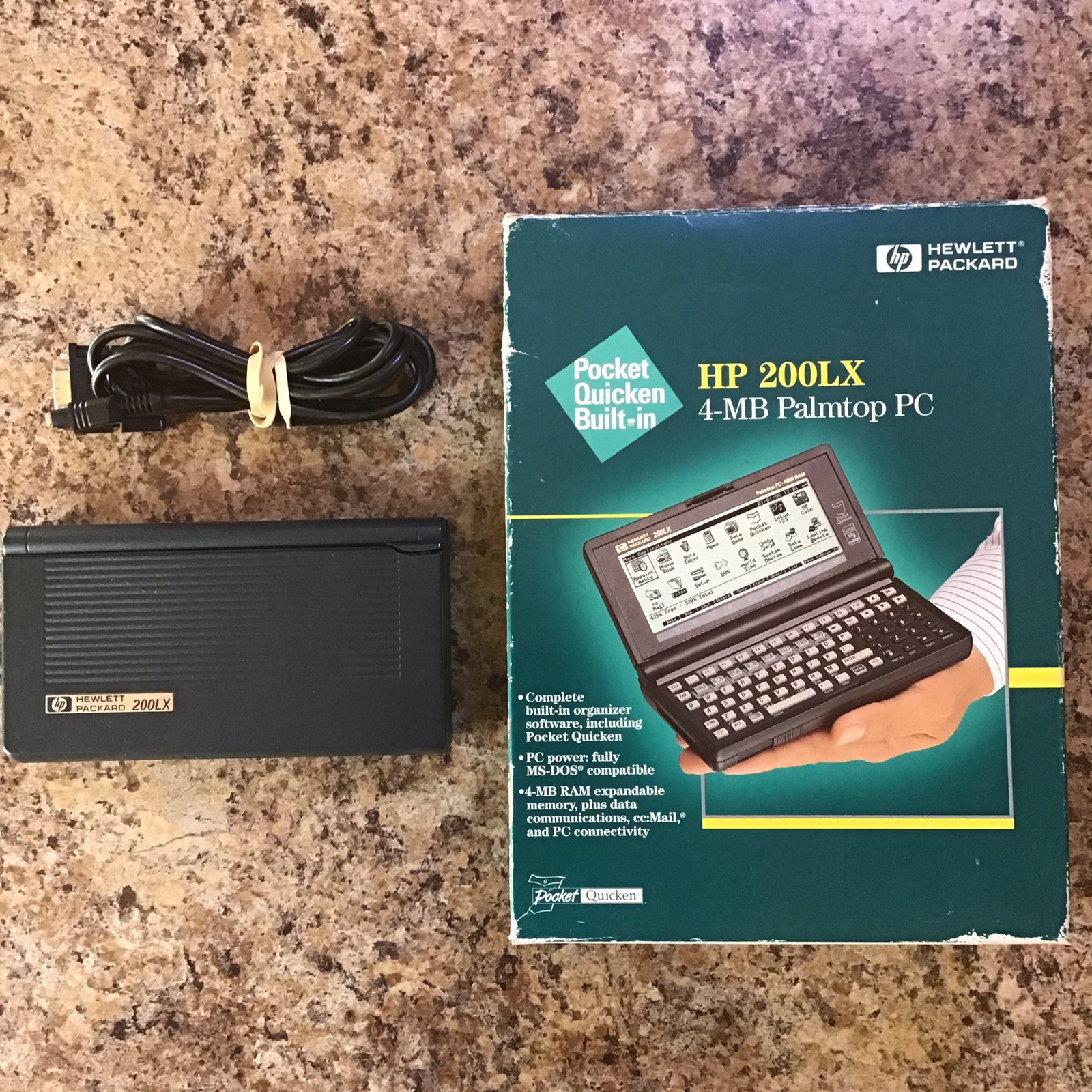 Hewlett-Packard HP 200LX Palmtop PC 4MB RAM With Box 
