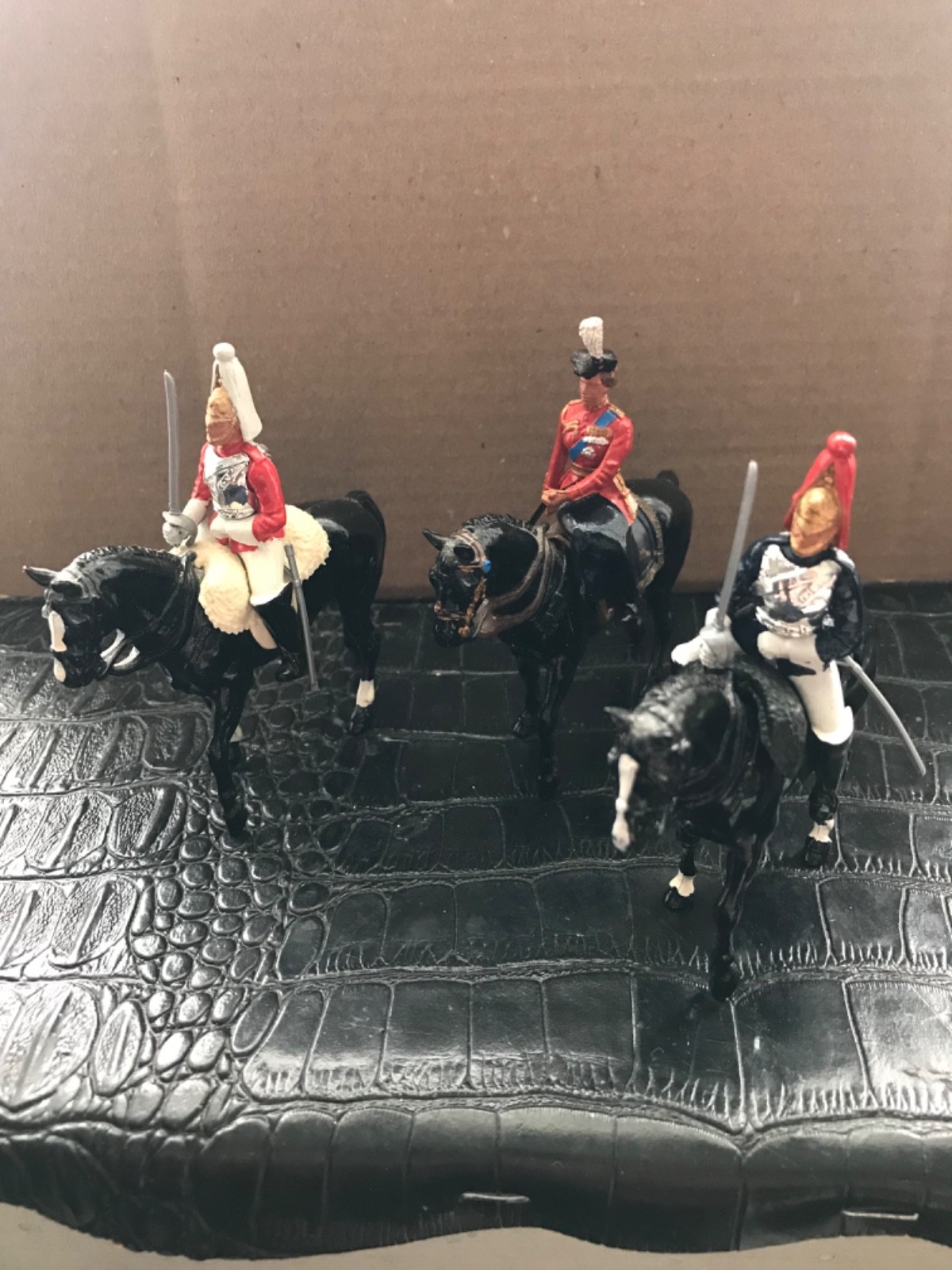 Britains, Lifeguard, Horseguard, Queen Elizabeth, on Horses, Metal, LOOK!