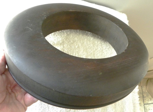 Vintage Wood Hat Block Millinery Hatters Supply House 6 7/8" Brim Mold Form