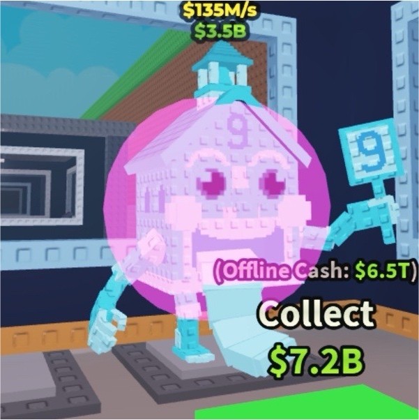 Roblox Diamond Secret Game Asset $135M/s $3.5B Offline Cash $6.5T