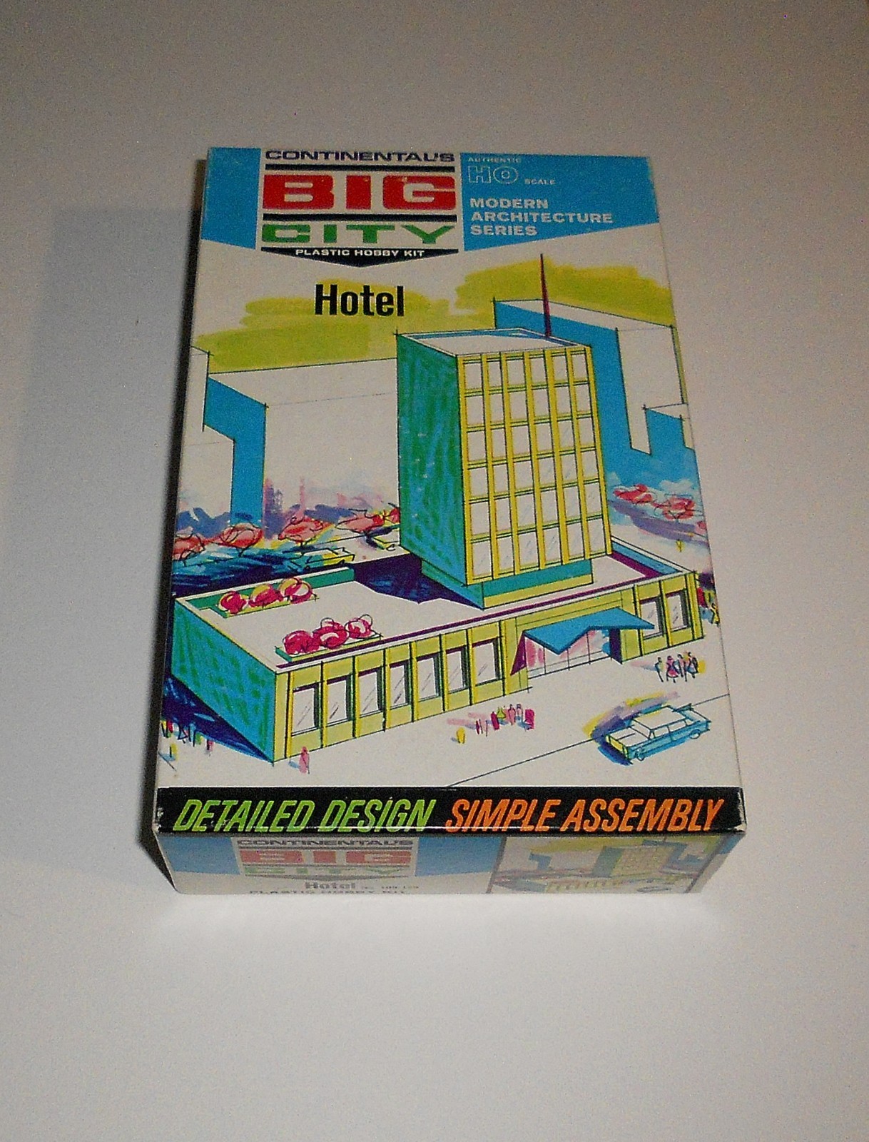 Scarce Continental's Big City HOTEL--HO Scale Building Kit--Complete In Open Box