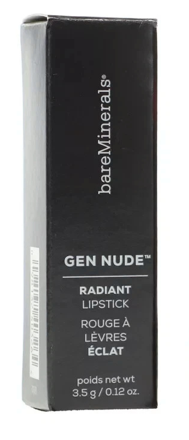 bareMinerals Gen Nude Radiant Lipstick Full Size 0.12oz NUDIST New in Box