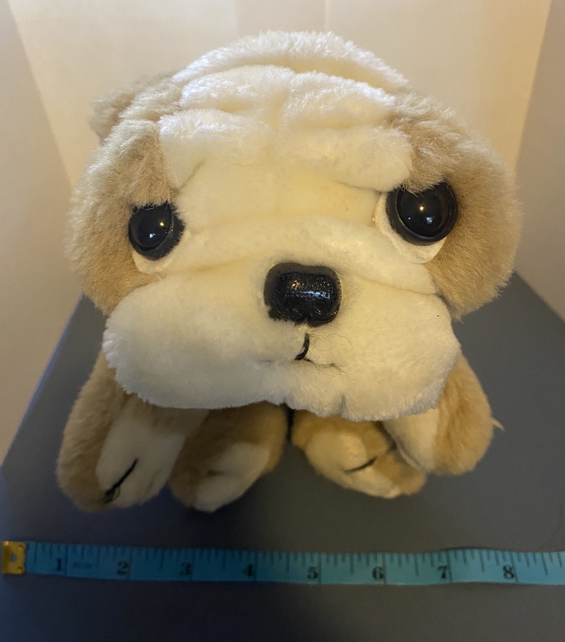 Ty Classic Churchill the Bulldog Stuffed Animal Dog Tan White Plush Vintage 1995