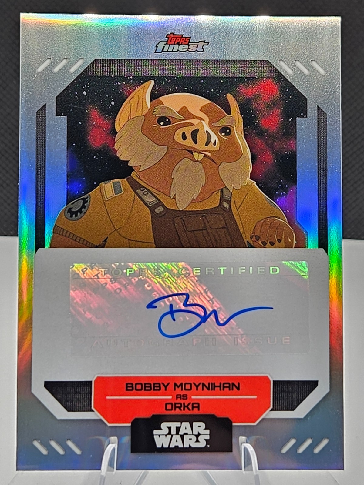 2023 Topps Star Wars Finest Bobby Moynihan As Orka Auto
