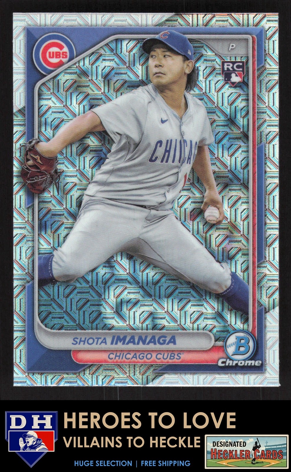 2024 Bowman Chrome Mojo Refractors Shota Imanaga #41 Chicago Cubs RC