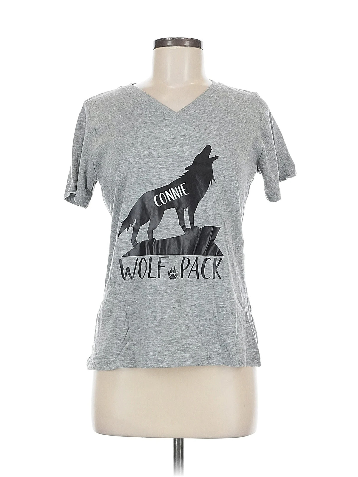 Assorted Brands Women Gray Short Sleeve T-Shirt M