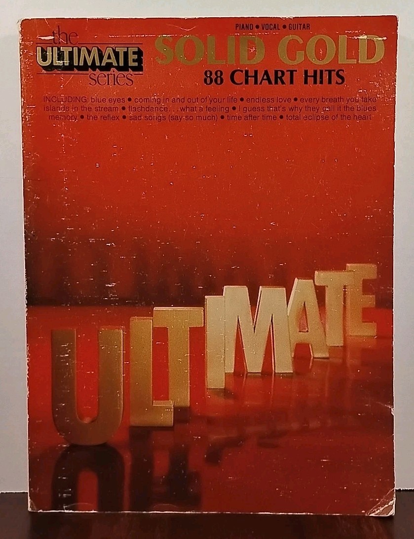 Solid Gold : 88 Chart Hits - Ultimate Series - Piano Vocal Guitar - 1984 - PB